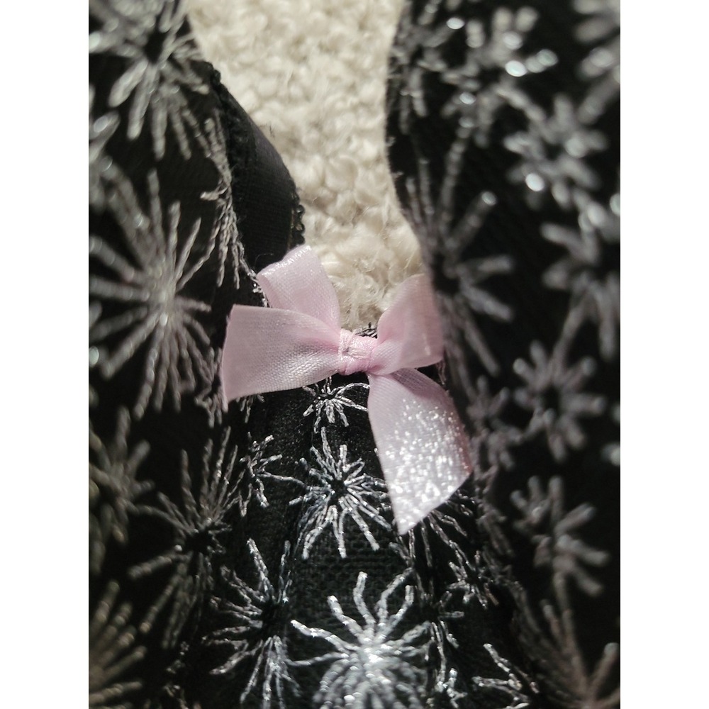 Victoria's Secret Dream Angels Bra 34D Black Silver Sparkle Wired Pretty EUC - Picture 5 of 16